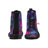 Men's Galaxy Lace-Up Canvas Boots, Doc Marten Style, Available in Multiple Sizes, Perfect for Rave and EDM Festivals - Prism Raves