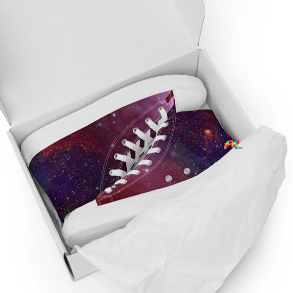 Galaxy Women’s High Top Canvas Shoes - Ashley's Cosplay Cache