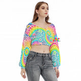 Garden Long Sleeve Rave Crop Top