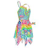 Garden Tie Dye Rave Fairy Dress