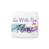 Go With The Flow Porcelain Magnet, Square - Ashley's Cosplay Cache