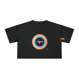 #Spin With A Rainbow Circle Women's Crop Tee - Cosplay Moon