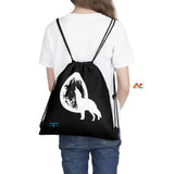Howling Wolf Outdoor Drawstring Bag - Ashley's Cosplay Cache