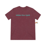 Prism Raves Infinite Rave Spirit unisex crew neck t-shirt, featuring short sleeves and a dynamic, colorful design that captures the endless energy of rave culture. Infinite Rave Spirit Unisex T-Shirt