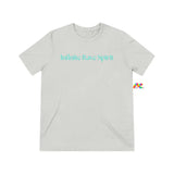 Prism Raves Infinite Rave Spirit unisex crew neck t-shirt, featuring short sleeves and a dynamic, colorful design that captures the endless energy of rave culture. Infinite Rave Spirit Unisex T-Shirt White Fleck Triblend / S