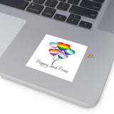 LGBTQ/Pride Flag Balloons Square Stickers, Indoor\Outdoor - Cosplay Moon