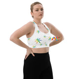 Marijuana Leaves Longline sports bra - Cosplay Moon