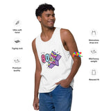 Men's 80's 100% Cotton Loose Fit Tank Top, 3 Colors - Cosplay Moon
