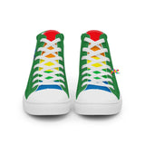 High Top, Canvas, Converse-style, Men’s, Green, Pride Shoes, LGBTQ - Cosplay Moon
