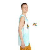 Men's PLUR Loose Fit Tank Top, featuring a bold Peace, Love, Unity, Respect print, perfect for ravers embracing the PLUR lifestyle at festivals and EDM events - available at Prism Raves.