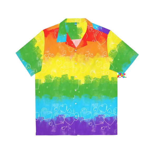 Men's Pride Hearts Hawaiian Shirt - Cosplay Moon