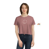 Moon and Stars Women's Flowy Cropped Tee - Ashley's Cosplay Cache