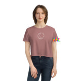 Moon and Stars Women's Flowy Cropped Tee - Ashley's Cosplay Cache