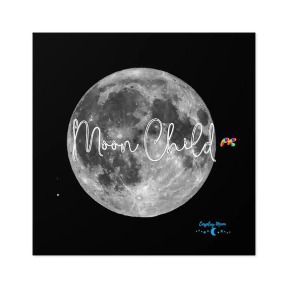 Moon Child Square Stickers, Indoor\Outdoor - Ashley's Cosplay Cache