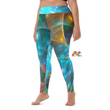 rave outfits, workout sets for women, high-waist blue leggings, sizes xs to 2XL Motion Festival Leggings - Cosplay Moon