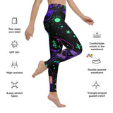 Mushroom Cult High-Waist Yoga Leggings - Cosplay Moon