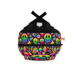 Neon Drip Rave Backpack Bags