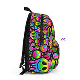 Neon Drip Rave Backpack Bags
