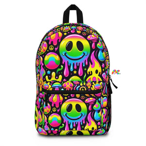 Neon Drip Rave Backpack One Size Bags