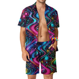 Neon Pulse Men’s Rave Swim Set Xs / White Mens Shorts