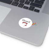 Obsessed Vampire Round Vinyl Stickers - Ashley's Cosplay Cache