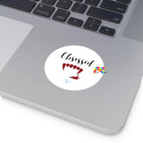 Obsessed Vampire Round Vinyl Stickers - Ashley's Cosplay Cache