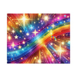 Colorful Paradise jigsaw puzzle featuring vibrant, pride-themed artwork, available in 30, 110, 252, 500, and 1000 pieces, perfect as inclusive pride gifts from Prism Raves.