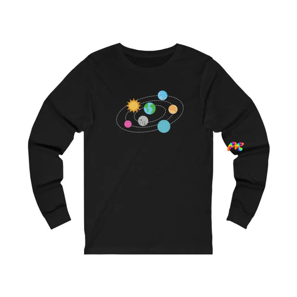 Planets Unisex Jersey Long Sleeve Tee - Ashley's Cosplay Cache