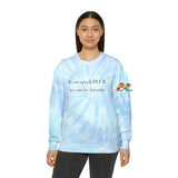 tie dye sweatshirt, rave funny t-shirts, plus sizes, small to 3XL, unisex - PLUR sweatshirt