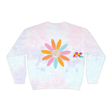 tie dye sweatshirt, rave funny t-shirts, plus sizes, small to 3XL, unisex - PLUR sweatshirt