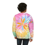 tie dye sweatshirt, rave funny t-shirts, plus sizes, small to 3XL, unisex - PLUR sweatshirt