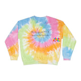 tie dye sweatshirt, rave funny t-shirts, plus sizes, small to 3XL, unisex - PLUR sweatshirt