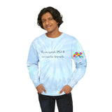 tie dye sweatshirt, rave funny t-shirts, plus sizes, small to 3XL, unisex - PLUR sweatshirt