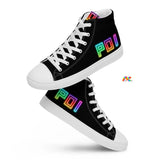 Cosplay Moon, POI, Men’s, Black, High Top, Canvas Shoes - Cosplay Moon