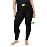 Pride Heart Plus Size Leggings - Cosplay Moon