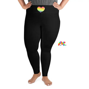 Pride Heart Plus Size Leggings - Cosplay Moon