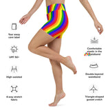 Pride High-Waist Yoga Shorts - Cosplay Moon