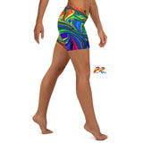 Pride Paint Festival Yoga Shorts - Cosplay Moon