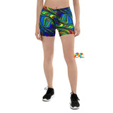 Pride Paint Festival Yoga Shorts - Cosplay Moon