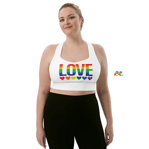 Pride/LGBTQ, Love, Love, Sports Bra