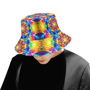 Prism Petals Rave Bucket Hat Black / One Size