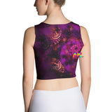 Purple Abstract Festival Crop Top - Cosplay Moon