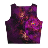 Purple Abstract Festival Crop Top - Cosplay Moon