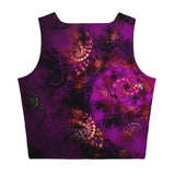 Purple Abstract Festival Crop Top - Cosplay Moon