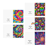 Radiant Vibes Multi-Design Greeting Cards (5-Pack) Paper Products