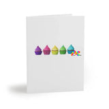Rainbow Cupcake Birthday Cards - Cosplay Moon