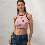 Rainbow Dream Cropped Tank Top - Cosplay Moon