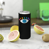 Rainbow Eye Slim Can Cooler - Ashley's Cosplay Cache