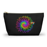 Rainbow Flower Black Makeup Bag - Cosplay Moon