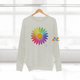 Rainbow Flower Unisex Premium Crewneck Sweatshirt - Ashley's Cosplay Cache